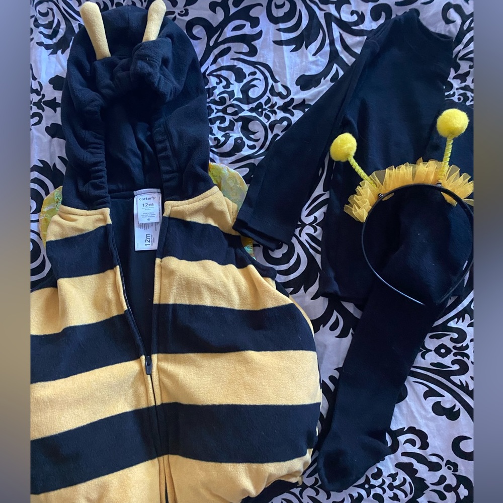 Halloween Bumble Bee Baby Costume - 12M